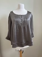 JoJo Maman Bebe Maternity Top Silk Long Sleeve New with tags size M 12- 14