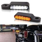 2x 6LED Motorcycle Turn Signal Indicators Handlebar Front Running Light UK