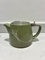 Forlife stump teapot Olive Green with infuser