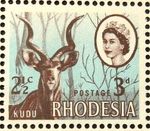 RHODESIA 1967 SG408 3d./2c. DUAL CURRENCY ISSUE  -  MNH