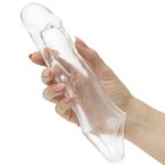 Lovehoney Penis Sleeve Extender - Mega Mighty +2" Clear Enlarger - Waterproof
