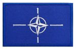 NATO Official VELCRO® Patch Embroidered Genuine UN Blue Badge Military OTAN
