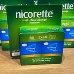 Nicorette Fruit Nicotine Lozenges x 80 Stop Smoking Aid 2mg Sugar Free