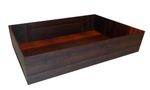 10 Empty Gift Hamper Baskets - Wooden Crate Effect Cardboard Trays 30x20x6cm