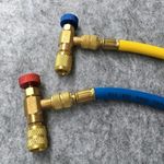 R410A R22 Refrigerant Safety Valve Adapter 1/4" AC Charging Repair Tool