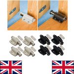 4x Push To Open Magnetic Drawer Cabinet Doors Latch Catch Touch Kitchen Cupboard
