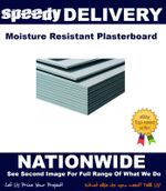 Moisture Resistant Plasterboards 8x4 (2400x1200) 12.5mm Thickness Tapered Edge