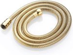 1.5m Gold Shower Hose, Leakproof Flexible Stainless Steel Anti-Kink Design