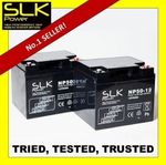 MOBILITY SCOOTER BATTERIES PAIR AGM/GEL 12v 12AH  22AH 33 36 40 50AH 55 75 100AH