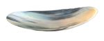Large Vintage 14 Hand-Crafted Natural Ox Horn Boat Bowl Mid-Century 35cm Long