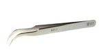 Tweezers No.7 Non Magnetic Curved Angled Bent Stainless Steel Fine Point Jewlers