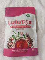 LuluTox Herbal Detox Tea - Peach Flavor - 28 Pyramid Bags - Brand New & Sealed
