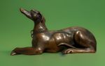 JENNINGS BROTHERS JB 5 Bronze Greyhound/Whippet Dog German Antique Metal *READ*
