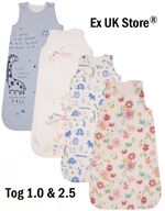 BABY SLEEPING BAG 0/6 6/12 12/18 18/24M WEARABLE BLANKET COTTON SLEEPSACKS NEW