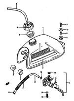 Suzuki Genuine ATV Rear Cushion Engine Transmission Fuel Tank 09320-09002-000