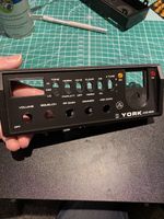 York JCB 863 Replacement 3D Printed Front Bezel With Insert Black on Black