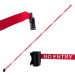 4.9m Wall Mounted Retractable NO ENTRY Barrier Belt Warehouse Factory Work Safe