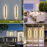 Long Strip LED Wall Light Sconce Waterproof Lamp Outdoor Up Down 40/60/80/100CM