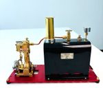 Live Steam Engine & Boiler Model, Working Brass 1:6 Scale STEM Collectible
