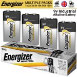 Energizer 9V PP3 Industrial Alkaline Batteries Smoke Alarm LR22 MN1604 6LR61