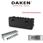 DAKEN Toolbox JUST 900 x 367 x 300 With BRACKETS 4x Truck Storage Box Tool Box