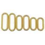 Oval Solid Brass Webbing Leather Hardware Craft Ring Fastener 20 25 32 38 50 mm