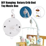 Hanging Rotary Baby Cot Mobile Crib Bed Toys Wind-up Music Box Bell DIY UK HOT