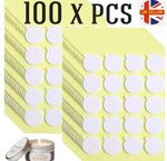 100 x Double-sided Adhesive Wick Foam Stickers Glue Dots Candle Making UK SELLER