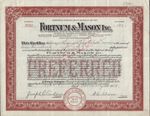 ** FORTNUM & MASON LONDON UK ** 1934 - issued in New York Reginald Nelson Norris