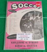 1961 USA Football Programme Bangu V Everton. Dynamo V Karlsruhe VGC  Super Rare 