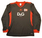 AC Milan Adidas Climalite Training Top Long Sleeve Size Medium Black