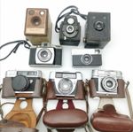 Vintage Camera Bundle JobLot Kodak Brownie Ensign Taron Regula Halina Spares Rep