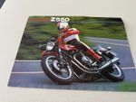 KAWASAKI Z550 MOTORCYCLE Sales Brochure 1982 #99943-1283 UK