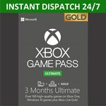 3 Months Xbox Game Pass Ultimate and Live Gold Membership