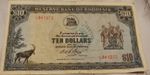 1971 Reserve Bank Of Rhodesia $10 Note Mint Condition
