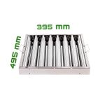 Stainless Steel Canopy Grease Baffle Filter Kitchen Extraction Hood 495x395mm