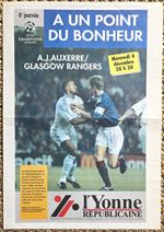 Auxerre v Rangers - Champions League, Game 6 - 4 December 1996
