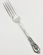 Wallace Sterling Silver Dinner Fork Rose Point 7 1/2" Flatware