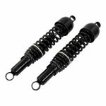 365MM EYE TO EYE FITTING TWIN SHOCKS SHOCK ABSORBERS WITH BUSHES BLACK