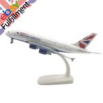 1/400 Scale British Airways A380 plane Alloy aircraft Model Souvenir Display