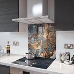Glass Splashbacks Liquid Gold Glass and Accessories - Made By Premier Range
