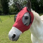 Ruggles Horse & Pony Pull On Lycra Fly Mask with Ears Fly Bug Insect Protection