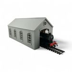 O Gauge 1:43 Engine Shed / Loco Shed – Model Railway Building Kit (unpainted)