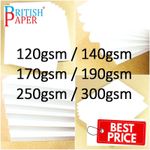 A2 A3 A4 A5 A6 WHITE CARD THICK PAPER CARDBOARD PRINTER COPIER SHEETS GSM CRAFTS