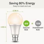 Gosund Smart WiFi Light Bulb B22 Dimmable Wlan App Remote Alexa Google Home Tuya