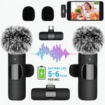 Wireless Lavalier Microphone Clip Mic Audio Video Recording For iPhone Samsung