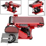 Heavy Duty 370W Electric Bench Belt & Disc Sander Linisher Motor Cast Base 230V