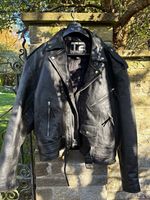 Terminator 2 3D Battle Across Time T2 Black Leather Jacket Size 54 XL