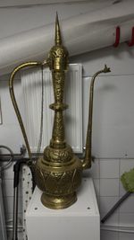 Large 6ft Antique Brass Moorish Style Ewer Pitcher - FStanding Decor Lamp Old 