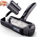 ChomChom Roller Pet Hair Remover - Original Size Reusable Lint Roller Black